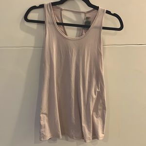 Athleta Lavender Open Back Knotted Tank